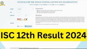 ISC 12th Result 2024