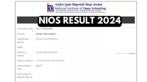 NIOS Result 2024 Dates for Check Class 10 and 12 April Session Exams