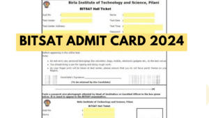 BITSAT Admit Card 2024 Out, Check How to Download Hall Ticket