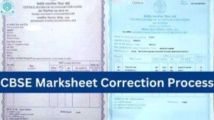 CBSE Marksheet Correction Process 2024