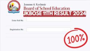 JKBOSE 11th Result 2024: JK Board Class 11 Result Search by Name, Roll Number