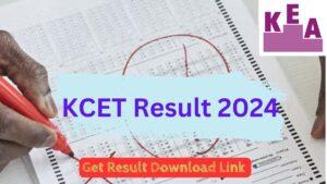 KCET Result 2024