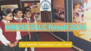 MBOSE SSLC Result 2024
