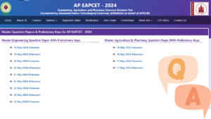 AP EAMCET Answer Key 2024 Out, Engineering, Agriculture, Pharmacy PDF Download