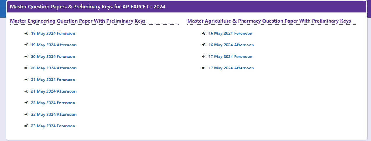 AP EAMCET Answer Key 2024 Out, Engineering, Agriculture, Pharmacy PDF Download -_3.1