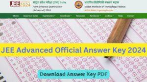 JEE Advanced Official Answer Key 2024