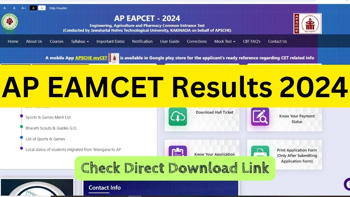 AP EAMCET Results 2024