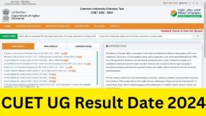 CUET UG Result Date 2024