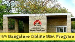 IIM Bangalore Online BBA Program