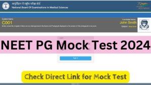 NBEMS Mock Test NEET PG PDF Free Download Link with Answers
