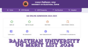 Rajasthan University UG Merit List 2024