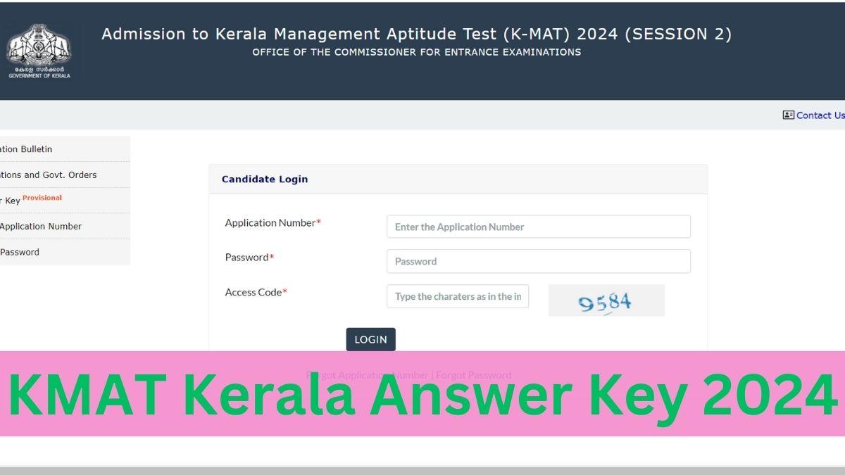 KMAT Kerala Answer Key 2024