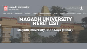 Magadh University Merit List 2024 Released, Download UG 1st Rank List, Cut off PDF