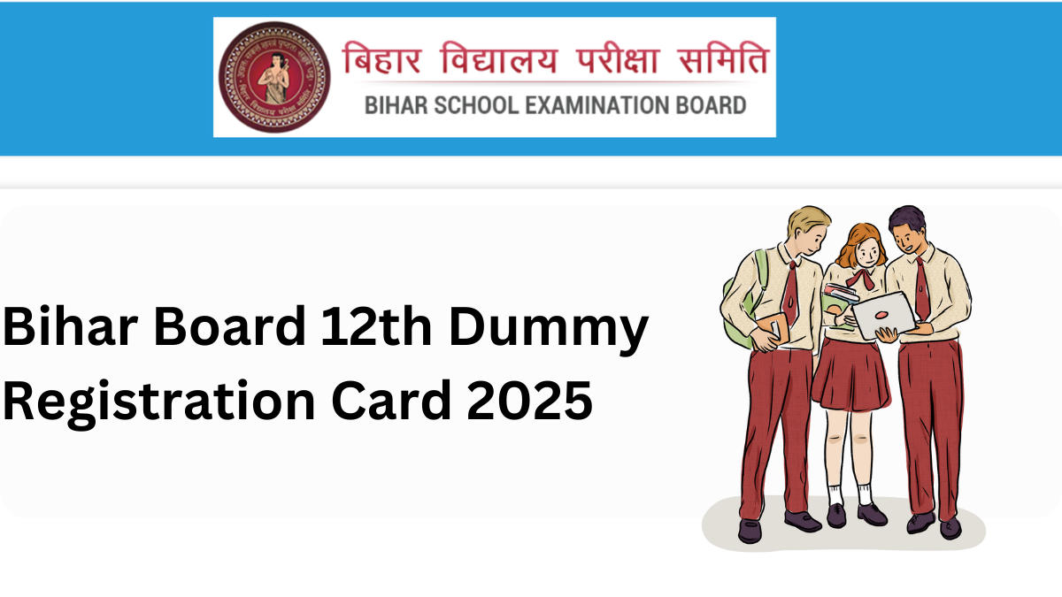 BSEB Dummy Registration Card 2025 12th