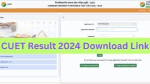 CUET Result 2024 Download Link
