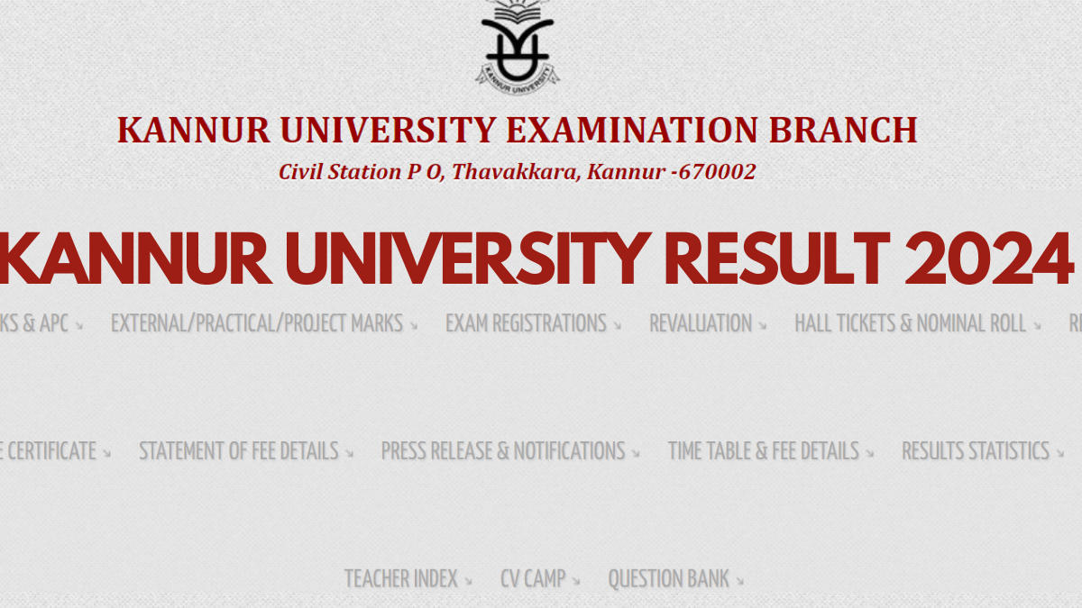 Kannur University Result 2024