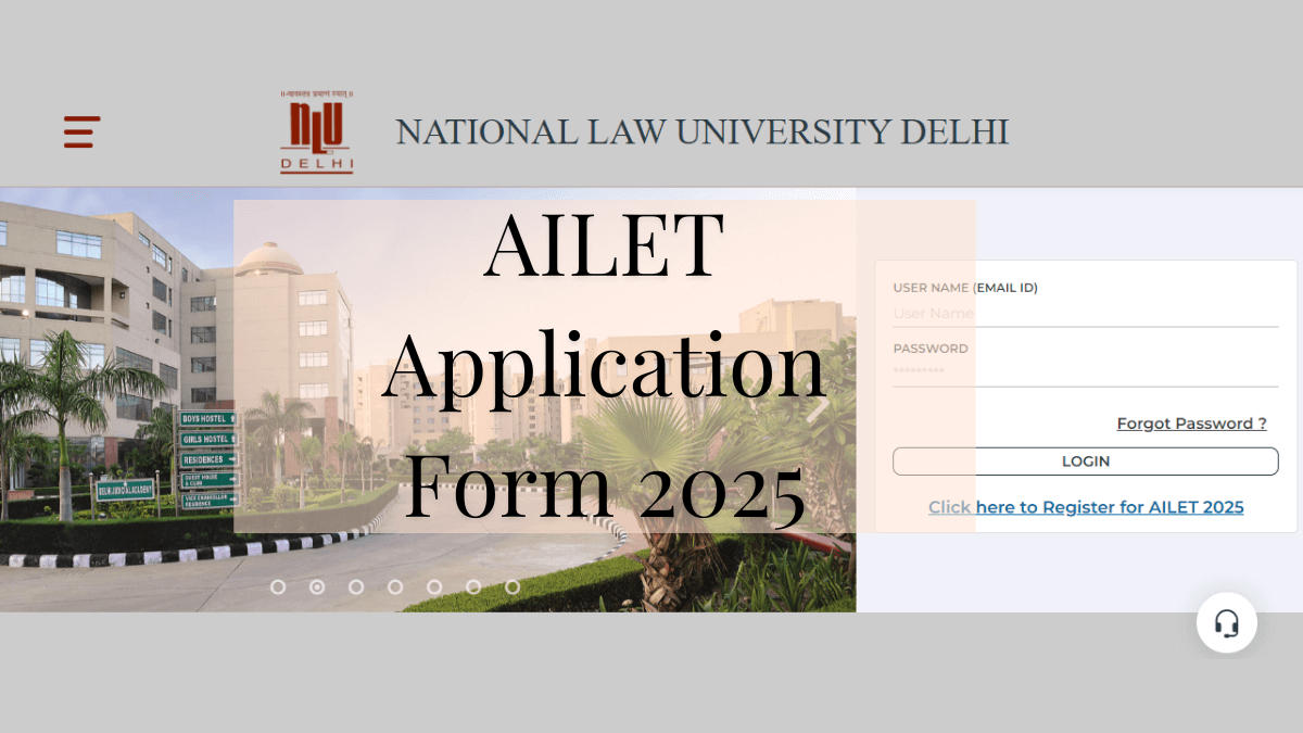 AILET Application Form 2025