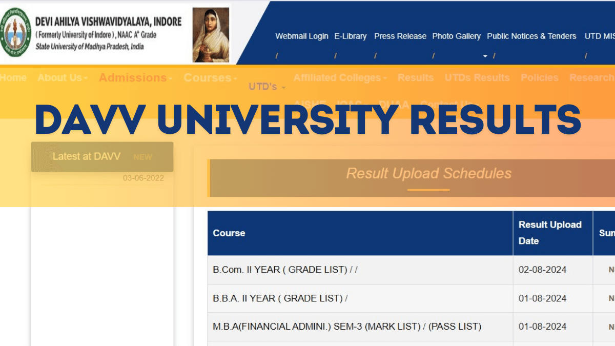 DAVV Result 2024