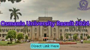 Osmania University Result 2024