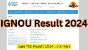 IGNOU Result 2024