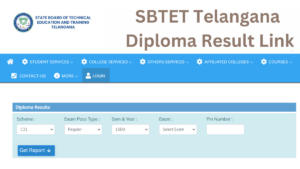 SBTET Telangana Diploma Result 2024