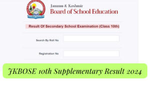 JKBOSE 10th Supplementary Result 2024