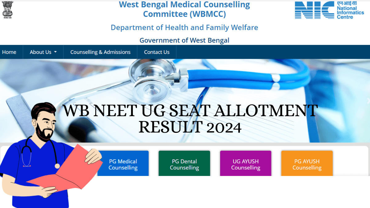 WB NEET UG Seat Allotment Result 2024 Date, Round 1 Merit List PDF