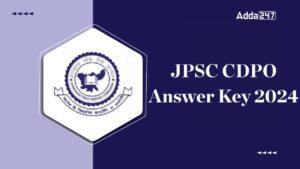 JPSC CDPO Answer Key 2024