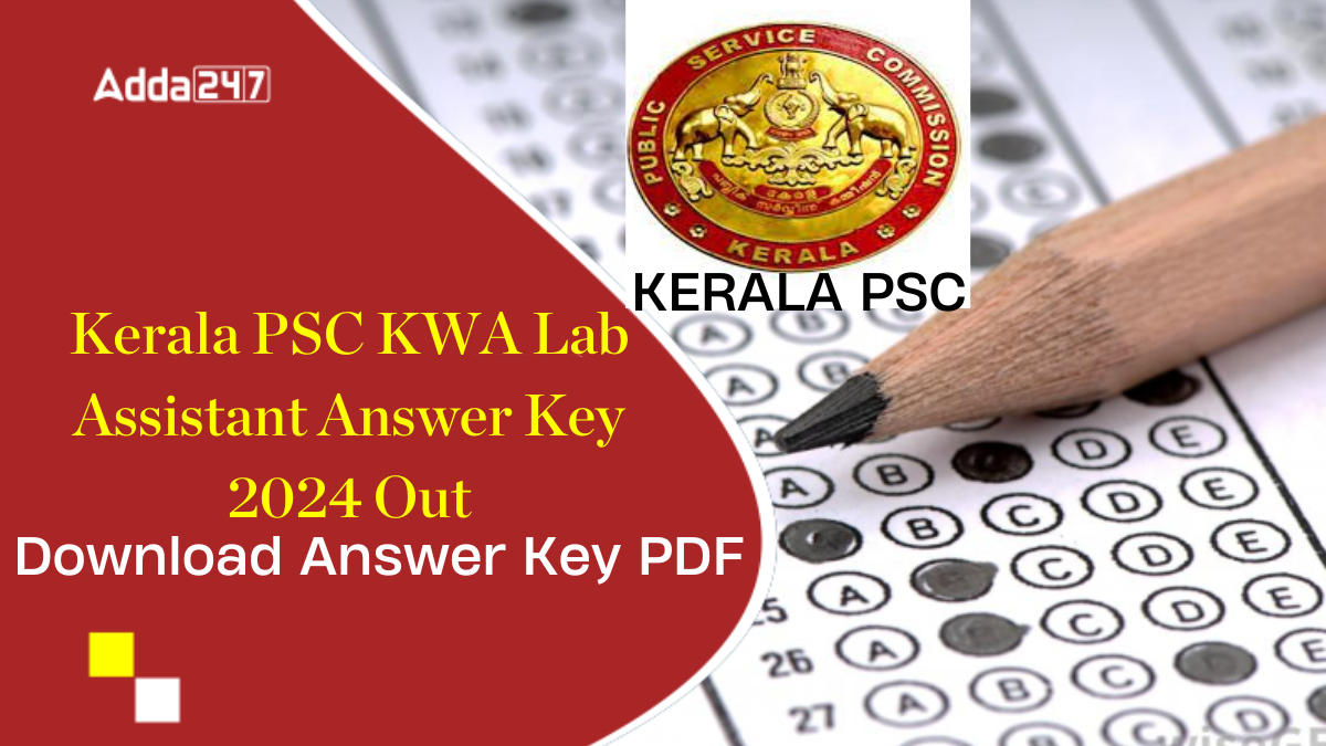 Kerala PSC KWA Lab assistant Answer Key 2024 Out