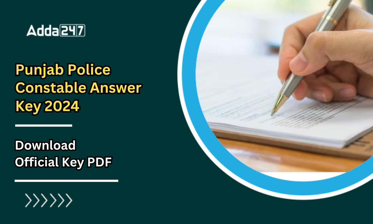 Punjab Police Constable Answer Key 2024
