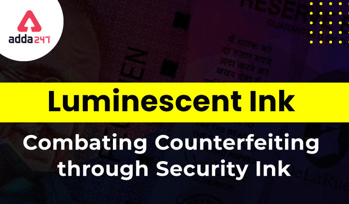 Luminescent Security Ink- Combating Counterfeiting through Security Ink
