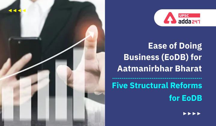 Ease of Doing Business (EoDB) for Aatmanirbhar Bharat