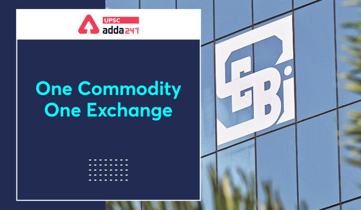 One Commodity One Exchange' Policy