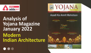 Analysis of Yojana Magazine : Modern Indian Architecture