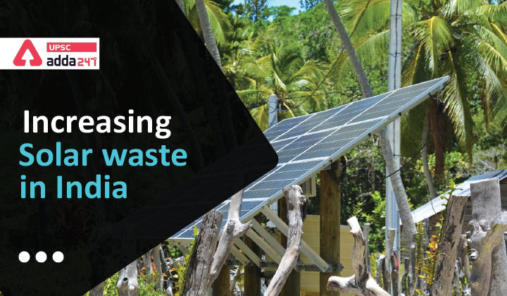 Increasing solar waste in India