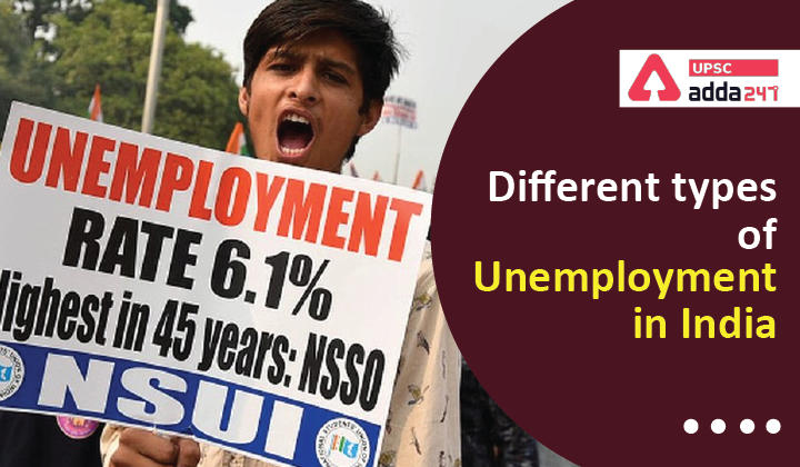 Different types of Unemployment in India