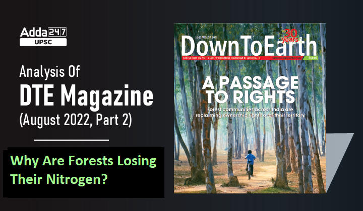 DTE Magazine (August 2022, Part 2): Why Are Forests Losing Their Nitrogen?