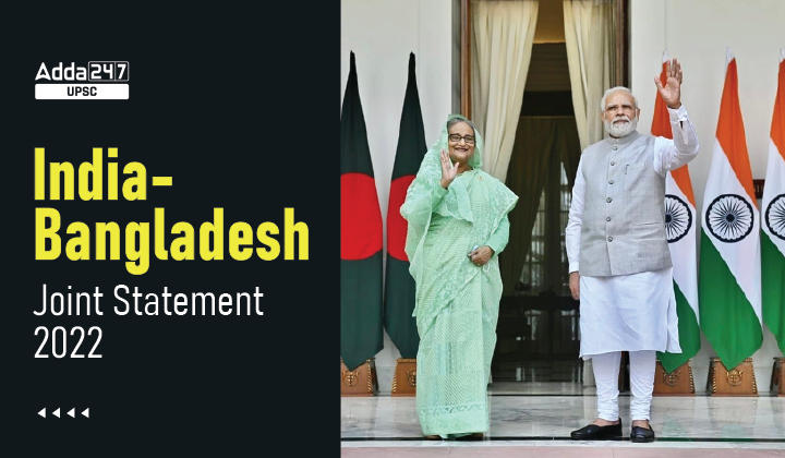India - Bangladesh Joint Statement 2022