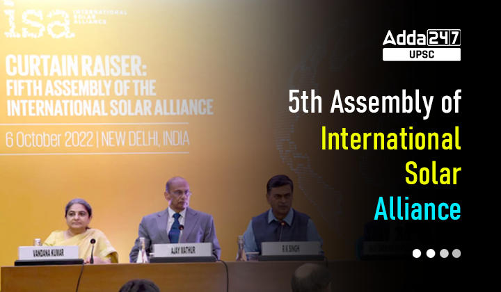 5th Assembly of International Solar Alliance