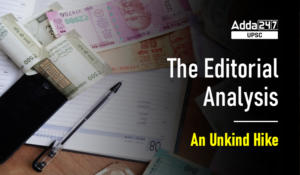The Editorial Analysis- An Unkind Hike