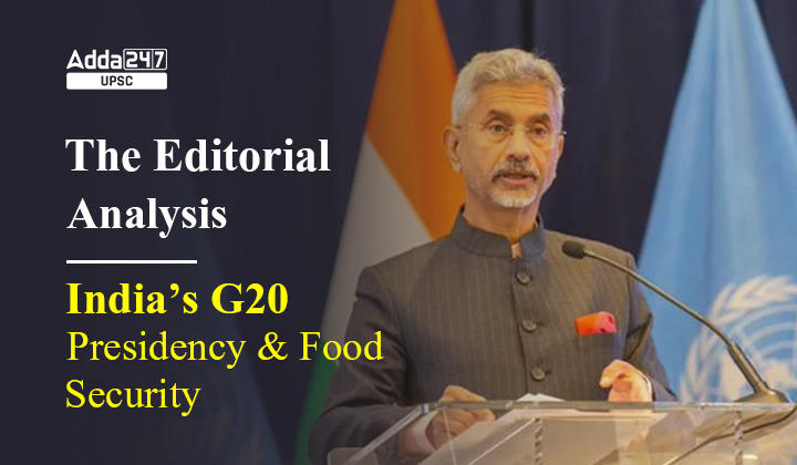 India’s G20 Presidency and Food Security