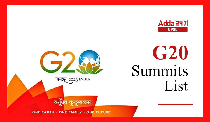 G20 Summits List