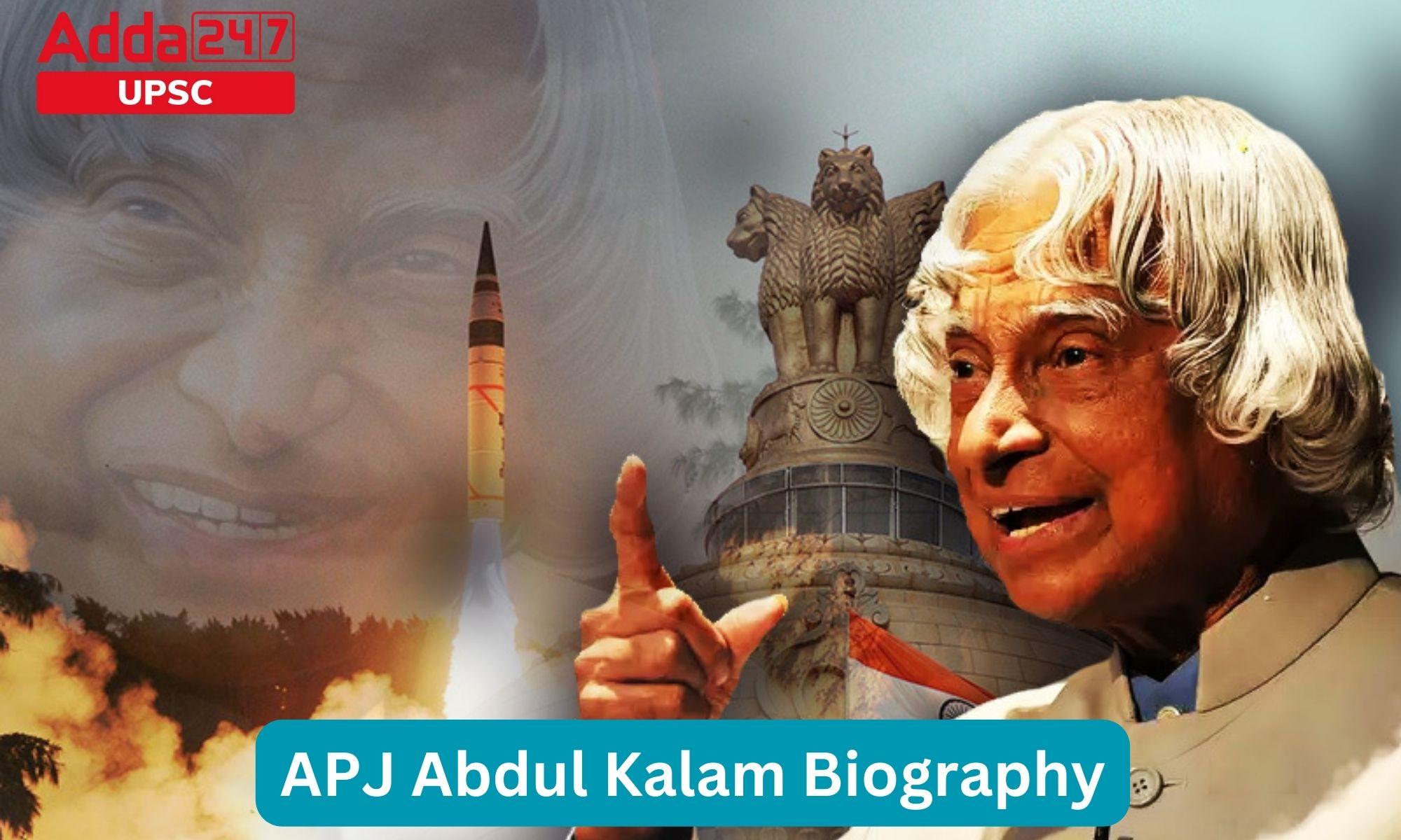 write biography about apj abdul kalam