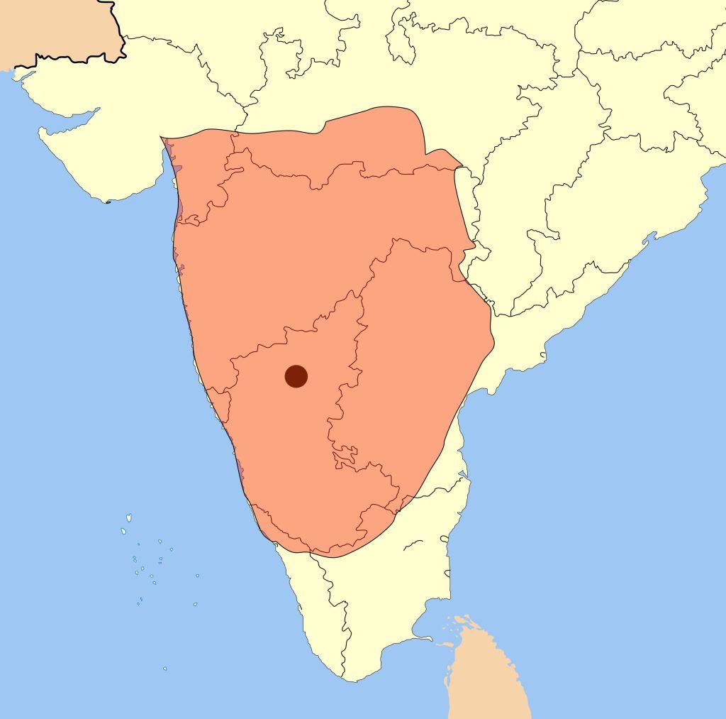 Map of the Chalukya Dynasty