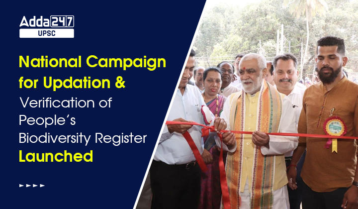 National Campaign for Updation and Verification of People’s Biodiversity Register Launched