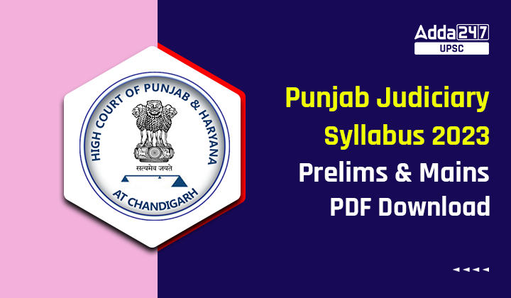 Punjab Judiciary Syllabus 2023