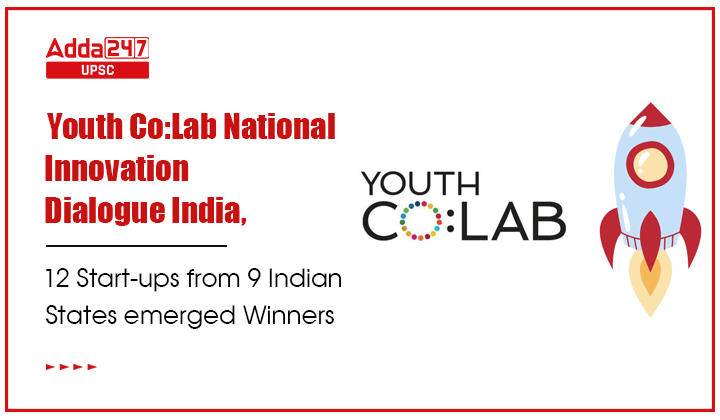 Youth Co Lab National Innovation Dialogue India, 12 Start-ups from 9 Indian States emerged Winners