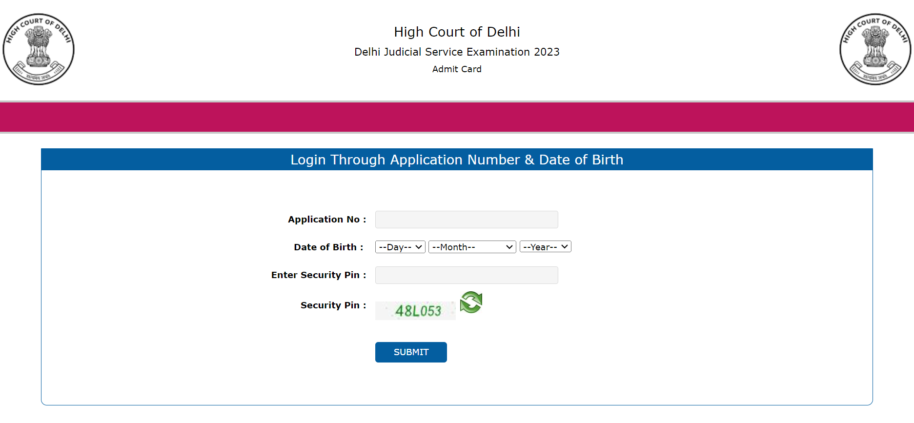 Delhi Judiciary Admit Card 2023