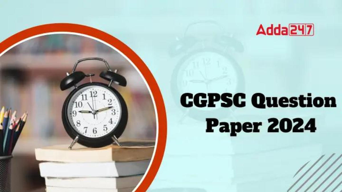 CGPSC Question Paper 2024