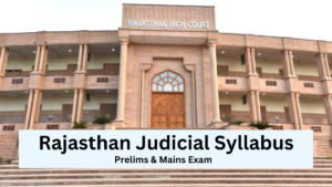 Rajasthan Judicial Syllabus